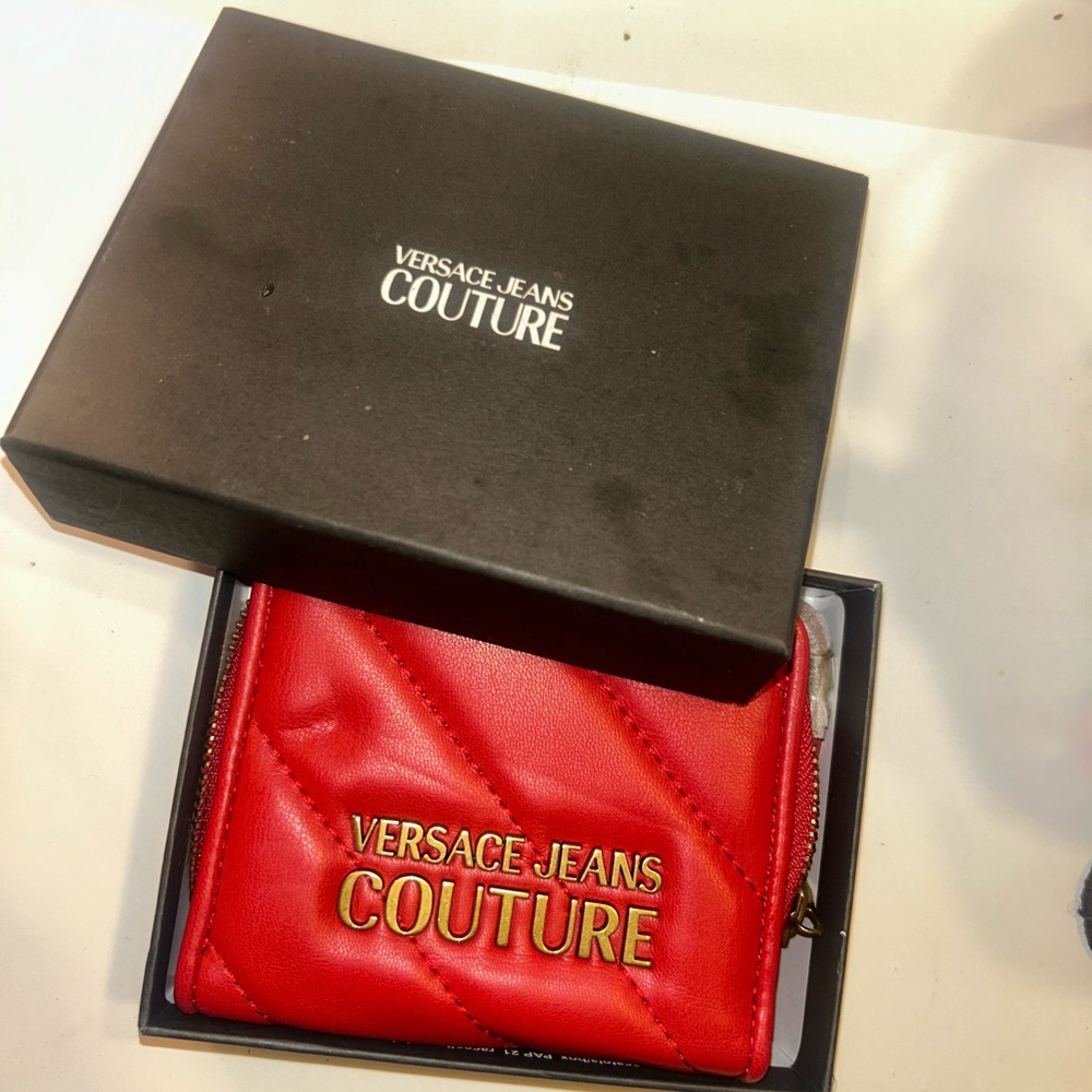 Versace Jeans Couture Red Key & Card Holder